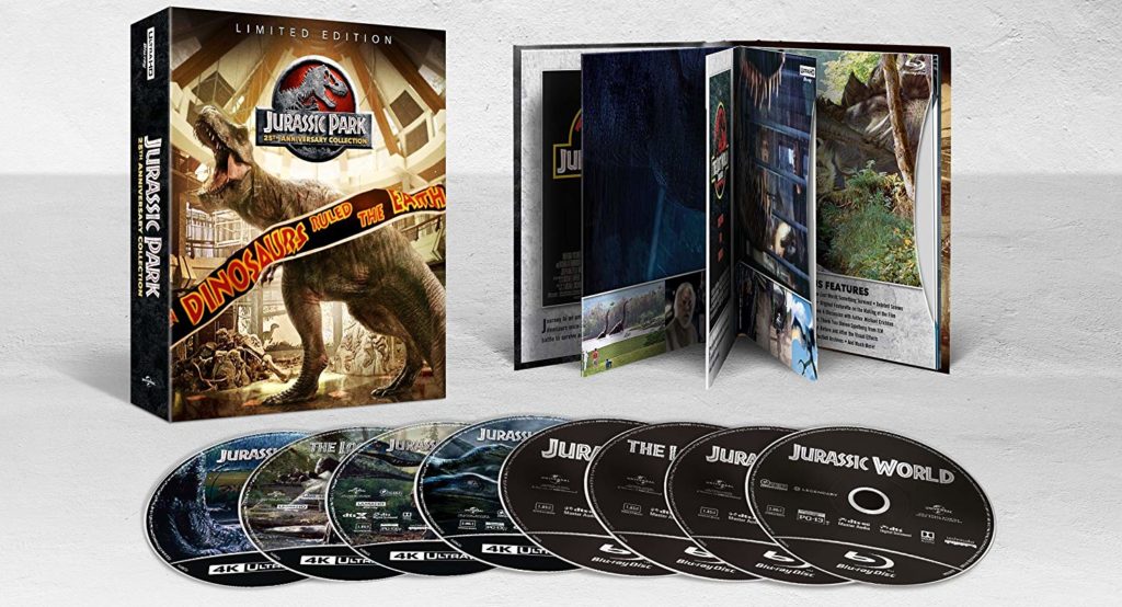 Colección completa de Jurassic Park y Jurassic World