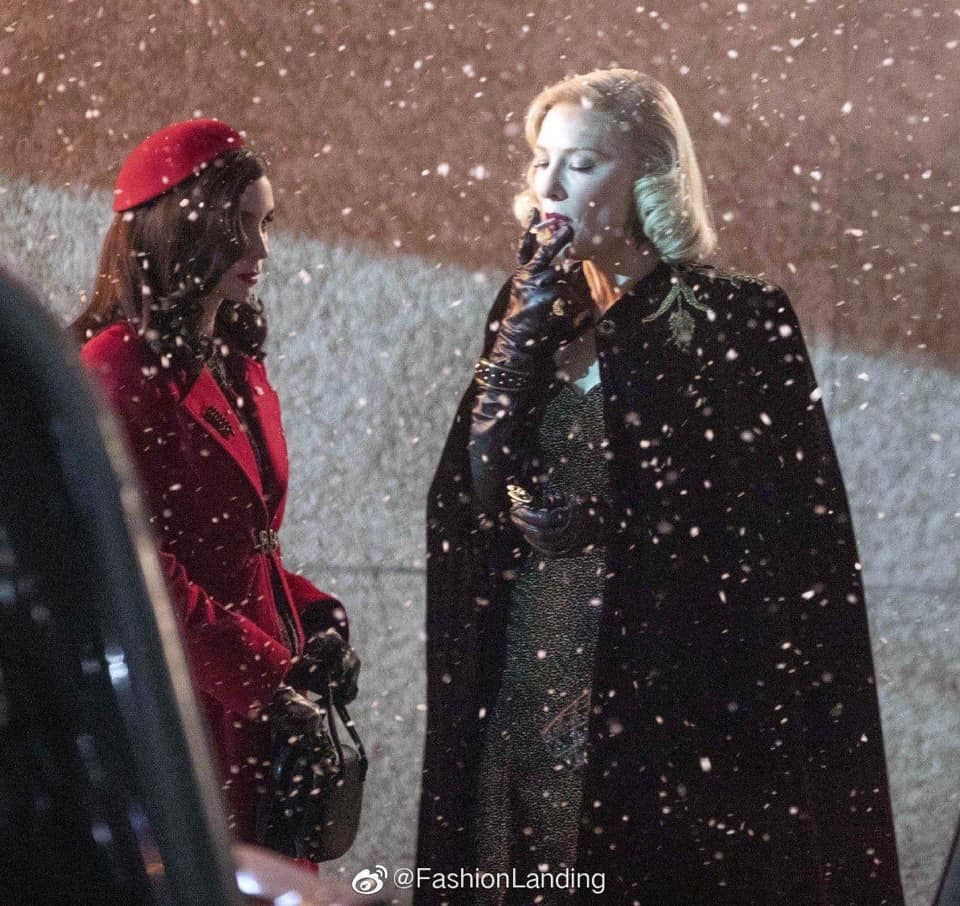 Rooney Mara y Cate Blanchett en el set de Nightmare Alley