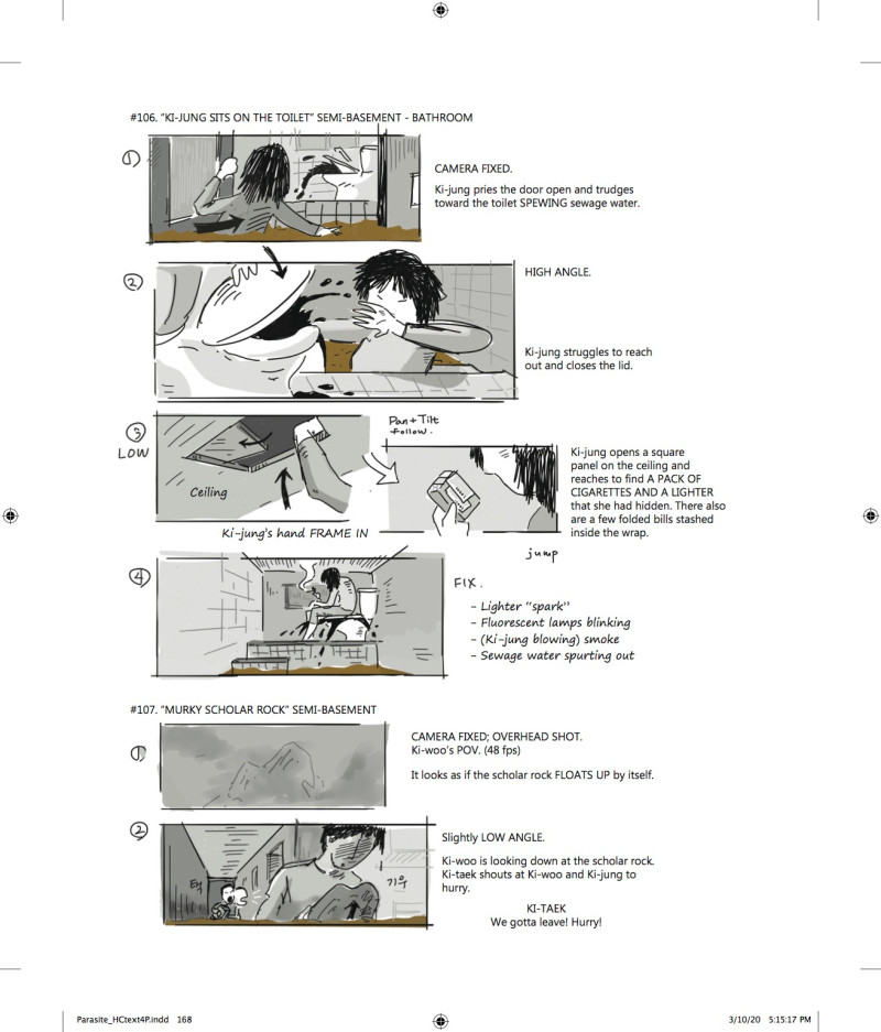 La novela gráfica de Parásitos tendrá storyboards con notas de Bong Joon-ho