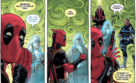 Deadpool constantemente rompe la cuarta pared