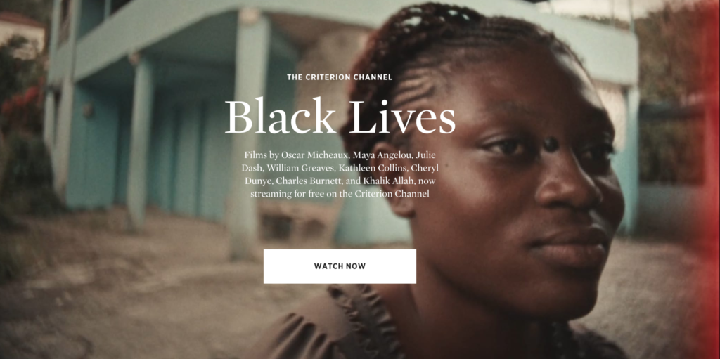 Puedes ver gratis películas de racismo y experiencia negra en The Criterion Channel