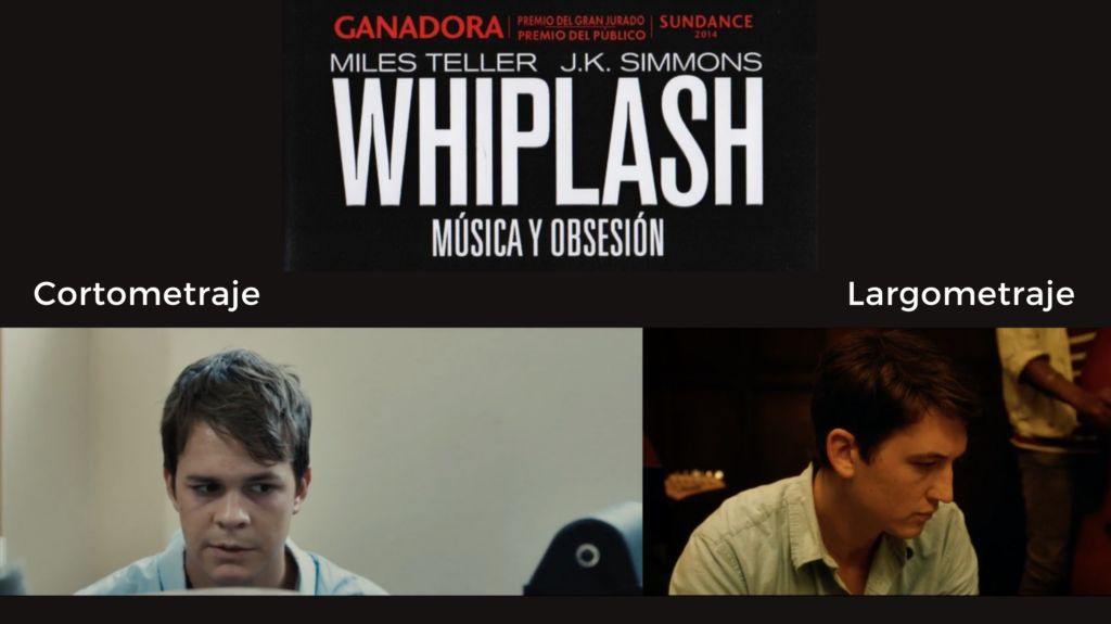 Andrew Neiman en las dos producciones de Whiplash.