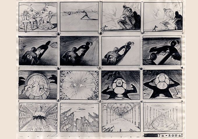 El storyboard que hizo Salvador Dalí para el cortometraje Destino.