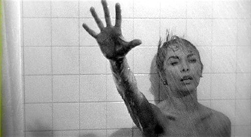 Janet Leigh en la escena del baño en Psycho