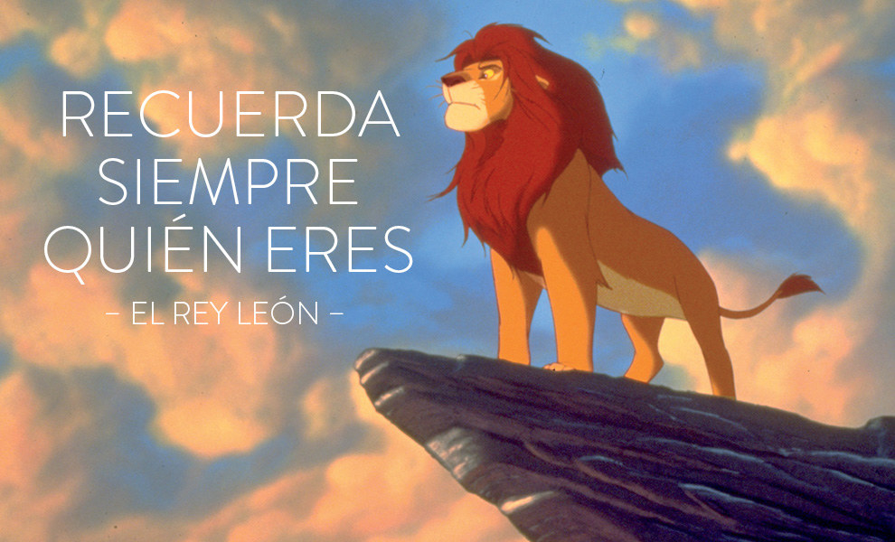 El Rey León. Frases de papás Disney. 