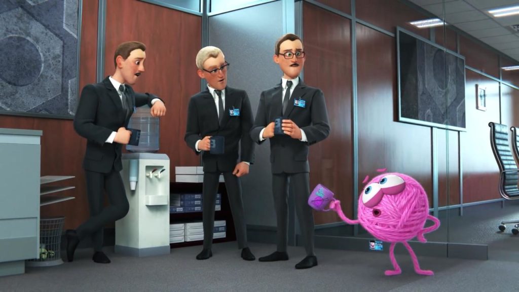 Purl queriendo encajar en su nuevo trabajo