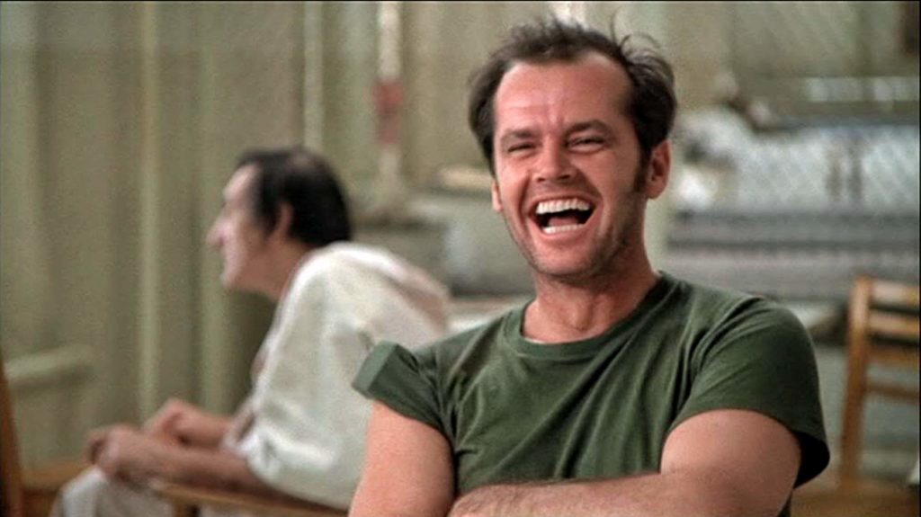 Jack Nicholson es McMurphy en One Flew Over the Cuckoo's Nest