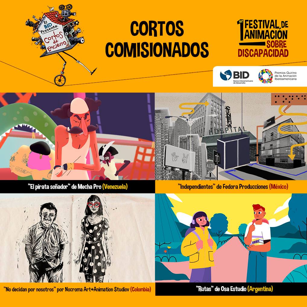 Cuatro cortometrajes fueron comisionados por el BID para Cortos de Encierro