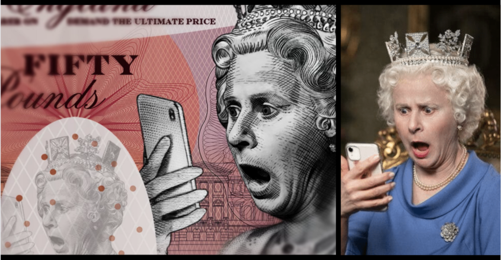 En la reseña de Death to 2020 hablamos de la parodia a la Reina Isabel II de Tracey Ullman.