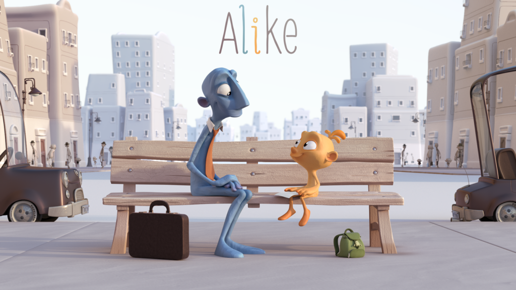 Imagen del cortometraje español llamado Alike