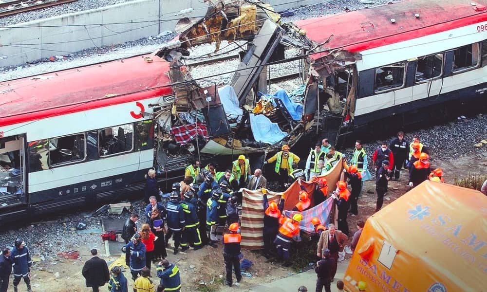 Atentado terrorista en España el jueves 11 de marzo del 2004