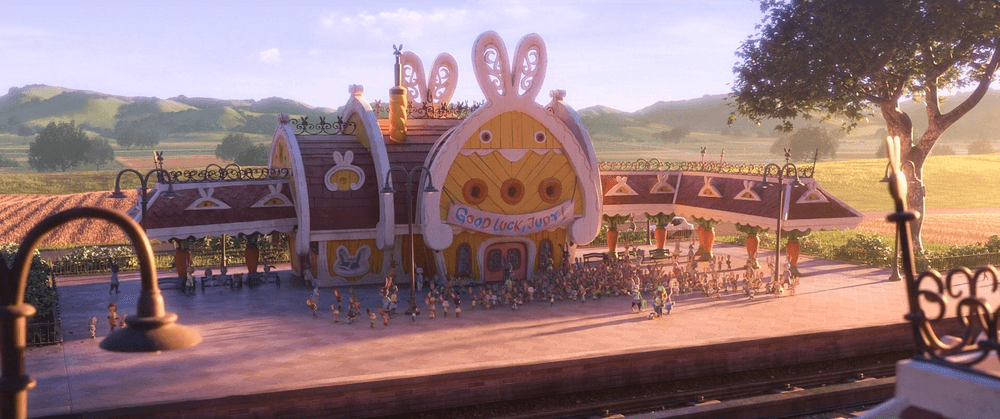 Mi vecino Totoro siendo referenciado en Zootopia
