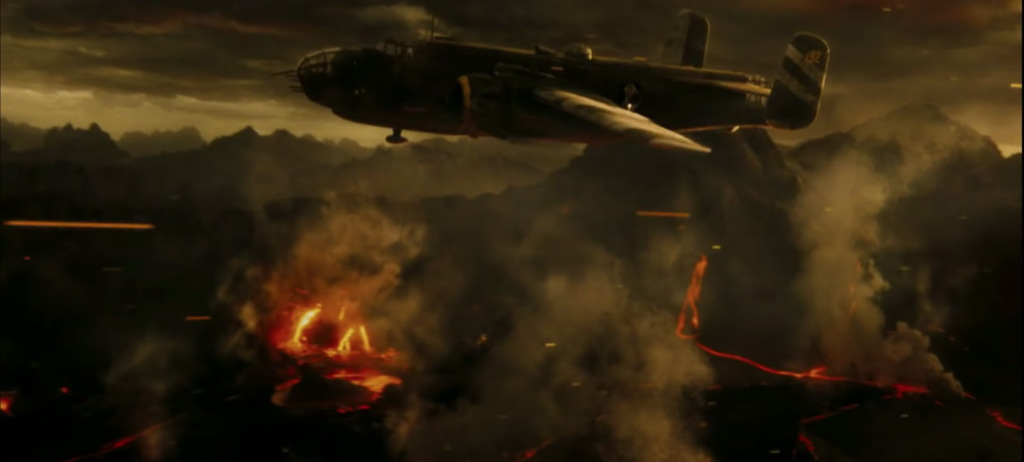 El avión utilizado en la película es un B25 Mitchell