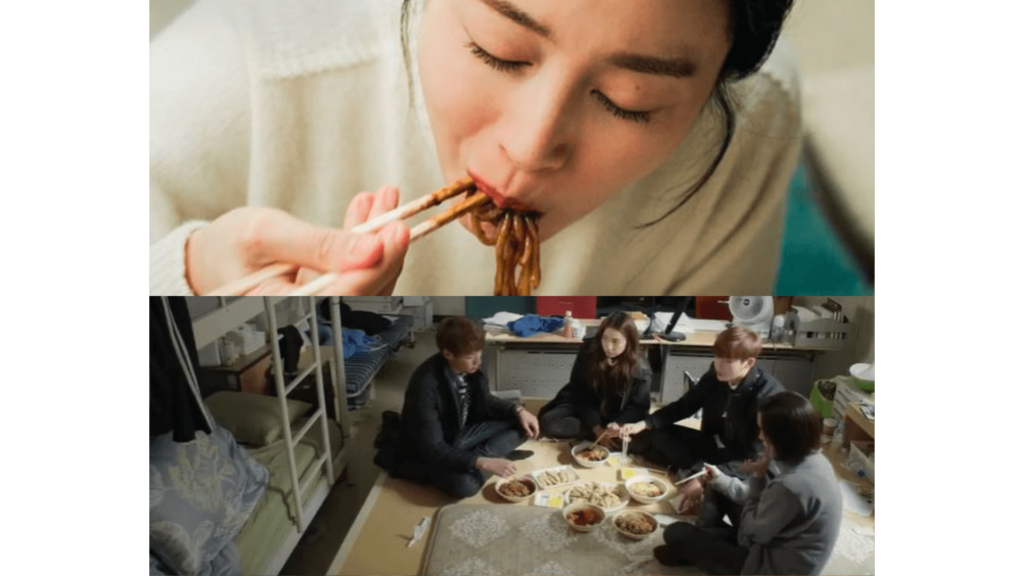 Comida tipica de corea del sur pollo Jjajang