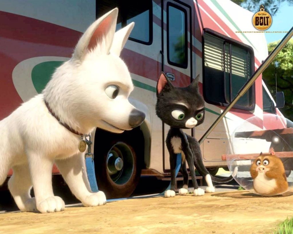 Bolt es un perro muy valiente que además es una estrella de televisión