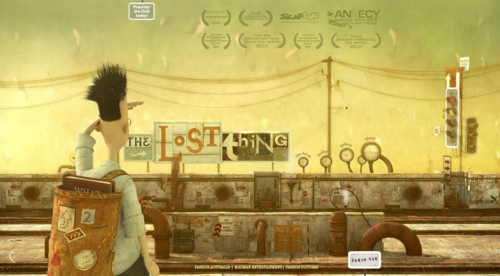 El cortometraje The Lost Thing ganó el Oscar a Mejor Corto Animado en 2011