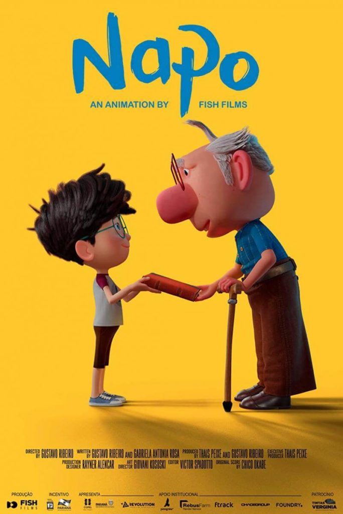 Cartel promocional para el cortometraje Napo. Vía Miralumo