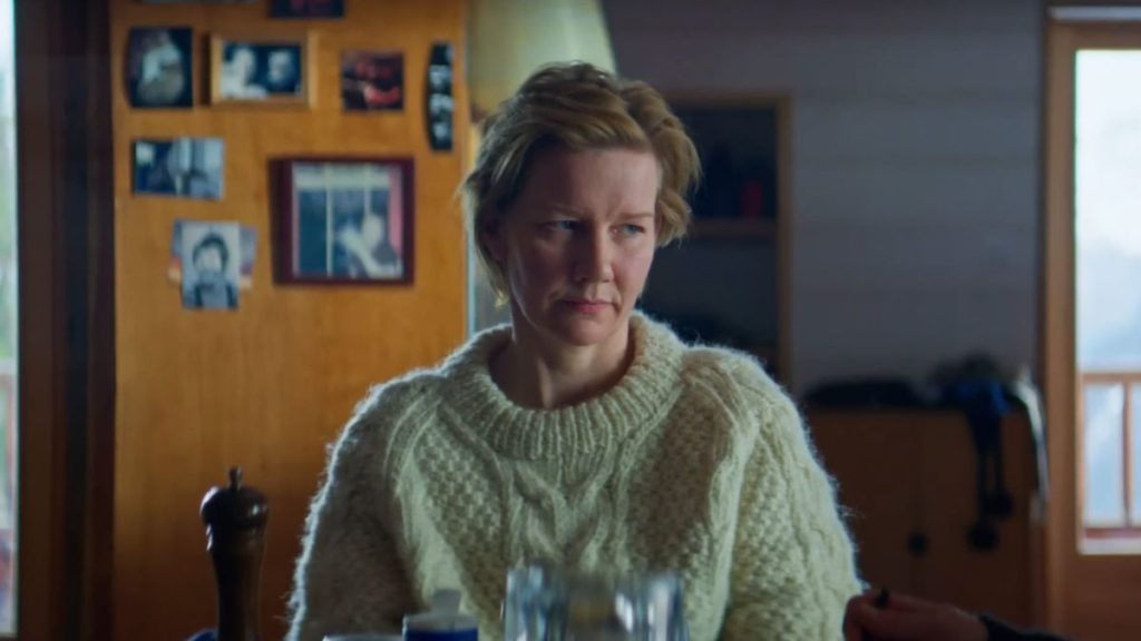 Sandra, en uno de los momentos cruciales de la película